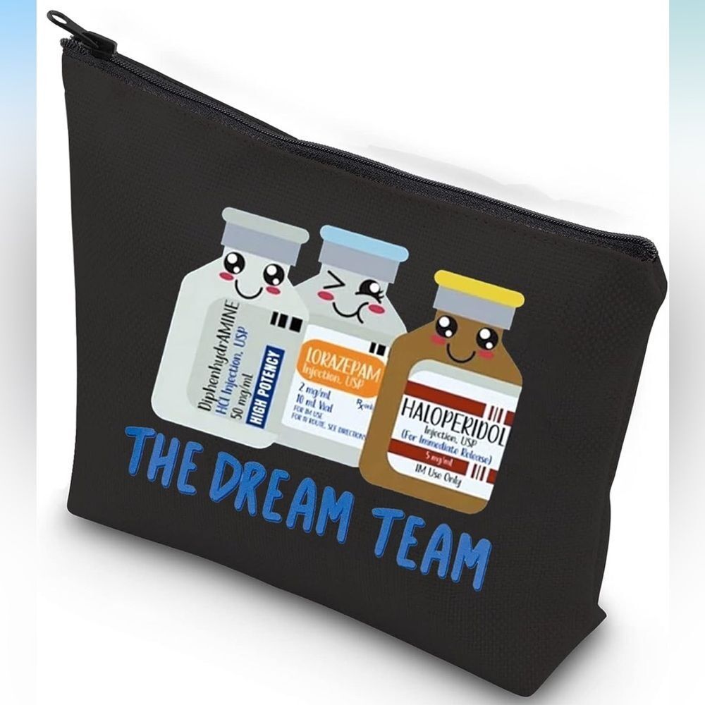 NEW Dream Team Zipper Pouch Makeup Bag